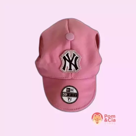 Boné Pet inspiração NY Rosa