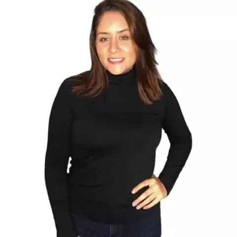 Blusa Feminina Cacharrel Gola Alta Manga Longa