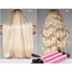 Imagem do Chapinha Triondas Formato Triplo 25mm Modelador De Ondas de Cachos 200°C