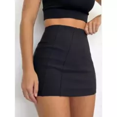 Short Saia Bengaline Premium Moda Verão 2023 - Lojão da Alemoa