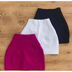 Short Saia Bengaline Premium Moda Verão 2023 na internet