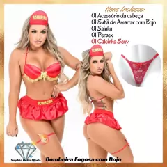 Imagem do Fantasia Sexy Erótica Feminina Moda Intima Sexy Shop Com Bojo e Mini Fantasia Sem Bojo