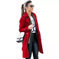 Sobretudo Casaco Feminino Moda Inverno Trench Coat Gisele Freitas - Lojão da Alemoa