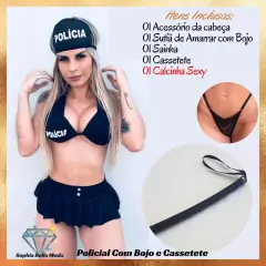 Fantasia Sexy Erótica Feminina Moda Intima Sexy Shop Com Bojo e Mini Fantasia Sem Bojo - loja online