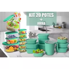 Kit 20 Potes Mais Jarra 1.800 ml Herméticos Freezer - comprar online