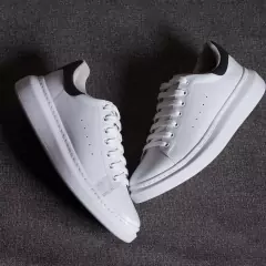 Tenis Masculino Casual Branco Moderno 2023 Flexível Macio Leve Confortável Solado 3cm - Lojão da Alemoa