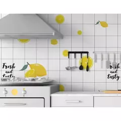 Adesivos de cozinha Resistente a Agua/Óleo/Fogo/Alta Temperatura - Usável em fogão/armário/porta Inovação com Filme especial. na internet