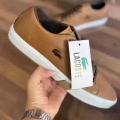 sapatenis tenis lacoste couro calcado masculino dia a dia casual na internet