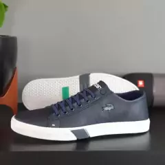 sapatenis tenis lacoste couro calcado masculino dia a dia casual - Lojão da Alemoa