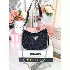 Bolsa De Ombro Feminina Bolsa Popular Bolsa Brilho Com Strass De Diamante De Ombro Corrente Com Strass Bolsa Feminino Alças De Ombro