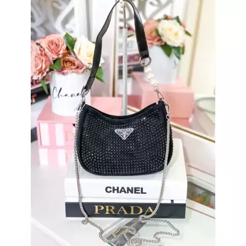 Bolsa De Ombro Feminina Bolsa Popular Bolsa Brilho Com Strass De Diamante De Ombro Corrente Com Strass Bolsa Feminino Alças De Ombro
