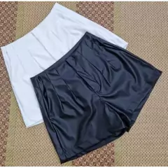 Shorts Feminino Couro Courino Short Zara