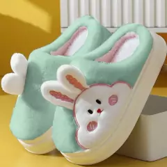 Pantufa de coelho com orelha adolescente e infantil, macio com solado antiderrapante - Lojão da Alemoa