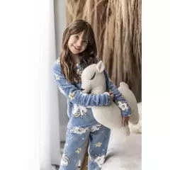 Pijama Infantil Fleece Peludinho Ted Inverno Fechado - Lojão da Alemoa
