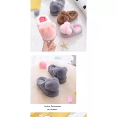 Pantufa Urso PomPom Pelúcia infantil Para Inverno Quente Antiderrapante - Confortável - loja online