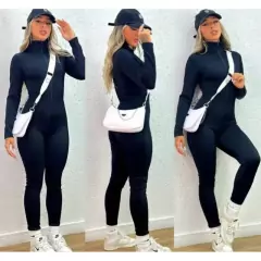 macacão Virgínia macacão gringo ribana com zíper moda feminina tendência 2023