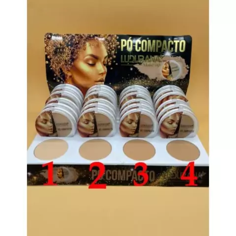 B00002 Pó Compacto Facial de Alta Cobertura Ludurana