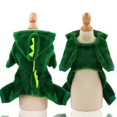 Cartoon Dinossauros roupas de animais de estimação são quentes e confortáveis para cães e gatos de tamanho pequeno e médio.