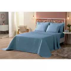 Cobre Leito 400 Fios King Size 03 Peças - Lojão da Alemoa