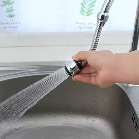 Bico para Torneira Extensor Flexível De Pia Adaptador Chuveirinho 360º Chuveirinho Economiza Agua