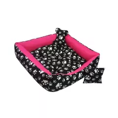 Cama para cachorro grande 1,00x0,80 incluso ossinho e almofadinha