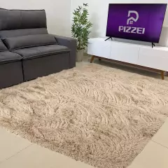 Tapete Peludo Pelo Alto Luxo Felpudo Promocional 2x1,5 - comprar online