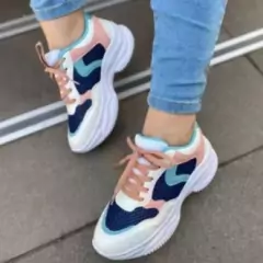 Tênis blogueira búfalo feminino colorido