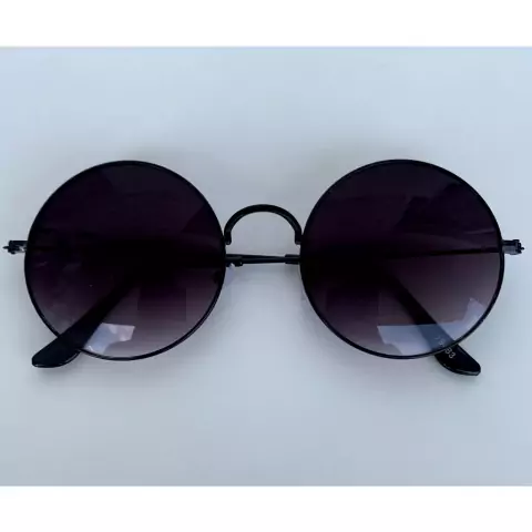 Óculos de Sol Redondo Vintage Unissex (Novo com proteção UV400)