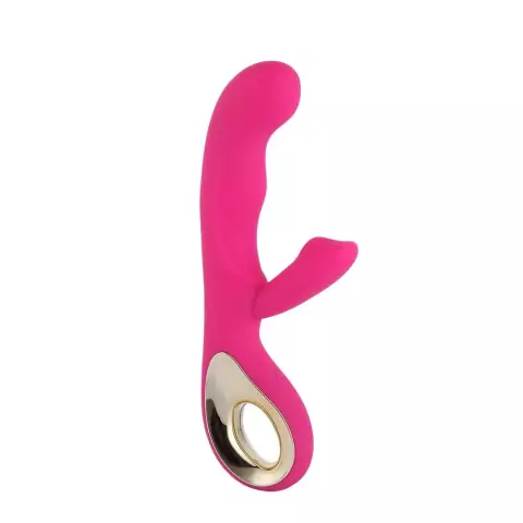 Vibrador Recarregável Ponto G Com Estimulador De Clitóris 10 modos de vibração VBR-18