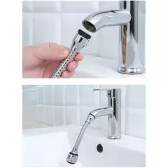 Bico para Torneira Extensor Flexível De Pia Adaptador Chuveirinho 360º Chuveirinho Economiza Agua