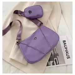 bolsa feminina transversal com bolsinha corrente na internet