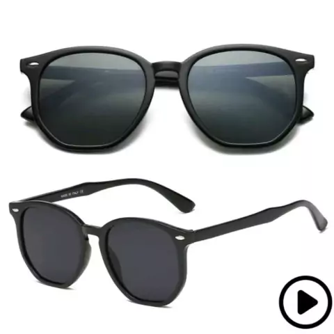 Óculos de Sol Masculino Quadrado em Acetato com Proteção UV400 517