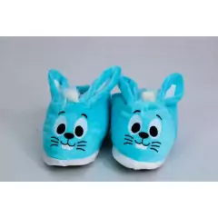 Pantufa Coelho Azul Sansão Confortável - comprar online