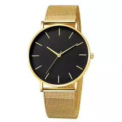 Relógio De Moda Masculino/Feminino Ultra Fino De Aço Inoxidável - Lojão da Alemoa