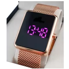 Relógio Feminino lançamento Touch Pulseira magnetica Rose 00833