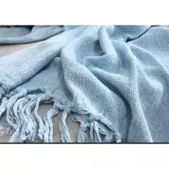 Manta Para Sofá 2,20x1,50 Decoração Promoção Com Nó nas pontas - Lojão da Alemoa