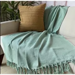 Manta Para Sofá 2,20x1,50 Decoração Promoção Com Nó nas pontas na internet