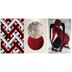 Imagem do Kit Placas 3 Quadros Decorativos Vários Temas Para Decorar a Casa