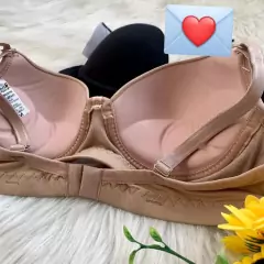 Sutiã Básico Lingerie feminina kit c/3 Sutiã em Poliamida com bojo - Lojão da Alemoa