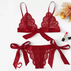 Conjunto De Roupa Íntima De Renda E Sutiã/Tom Exótico/Sexy - comprar online