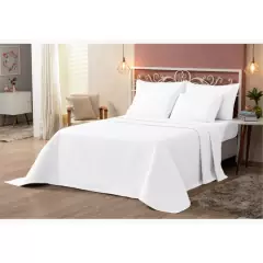 Cobre Leito 400 Fios King Size 03 Peças