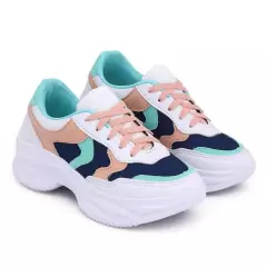 Tênis blogueira búfalo feminino colorido - loja online