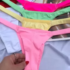 Tanga Pitaya Lisa Fio Dental Duplo Colorida Microfibra - comprar online