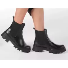 Bota Coturno Chelsea Louise Plataforma Tratorada Blogueira Feminina Lançamento