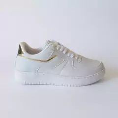 Imagem do Tênis Casual Branco Feminino Leve e Confortável