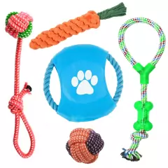 Kit Brinquedos Pet 5 Pcs P/ Caes Porte Peq / Medio / Grande