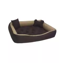 Cama para cachorro grande 1,00x0,80 incluso ossinho e almofadinha - Lojão da Alemoa