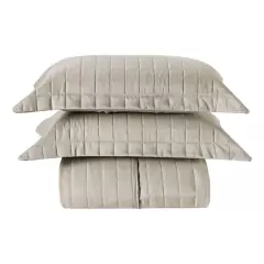 Cobre Leito Colcha King com 2 Porta Travesseiros Matelassê Percal 300 fios Basic