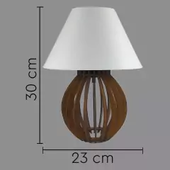 Kit 2 unidades Abajur La Finesse Cupula Branco - Luminária Para Decoração Quarto e Sala - comprar online