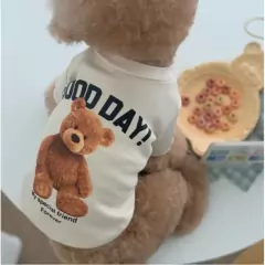 Roupa de cachorro de cachorro de urso de estimação bonita